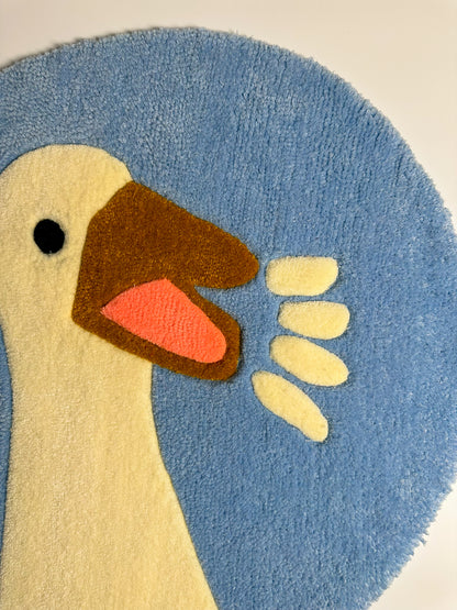 Şirin Ördek Desenli El Yapımı Tufting Halı