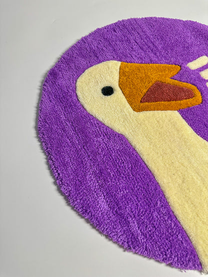 Şirin Ördek Desenli El Yapımı Tufting Halı