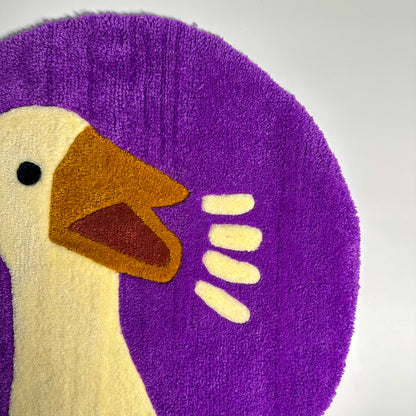 Şirin Ördek Desenli El Yapımı Tufting Halı