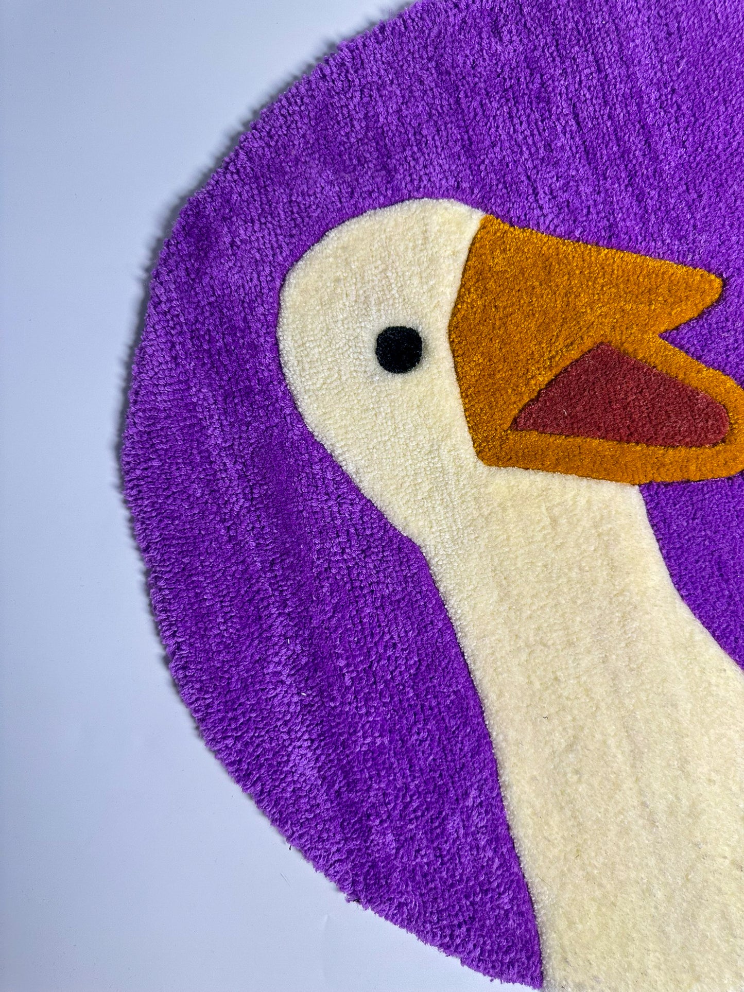 Şirin Ördek Desenli El Yapımı Tufting Halı