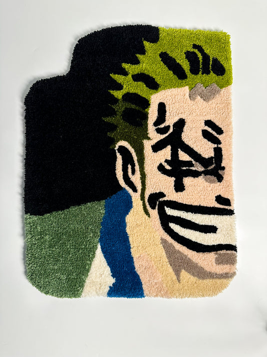 Anime One Peace Zoro El Yapımı Tufting Halı, Paspas