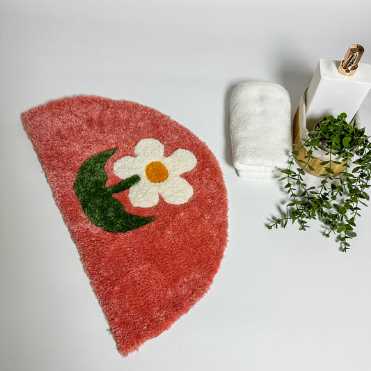 Pembiş Papatya Desenli Tufting Halı