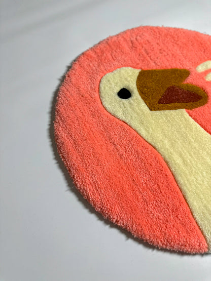 Şirin Ördek Desenli El Yapımı Tufting Halı