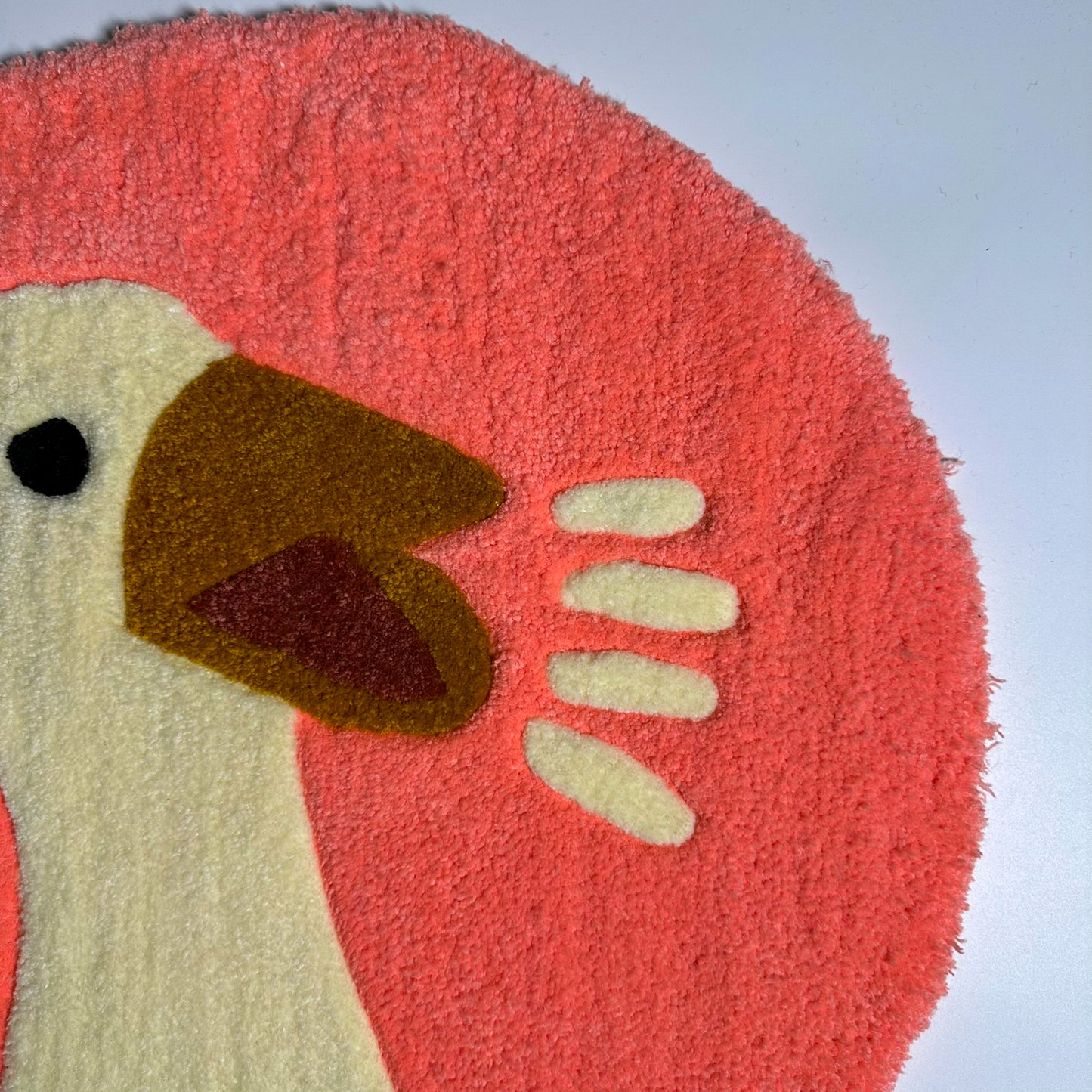 Şirin Ördek Desenli El Yapımı Tufting Halı