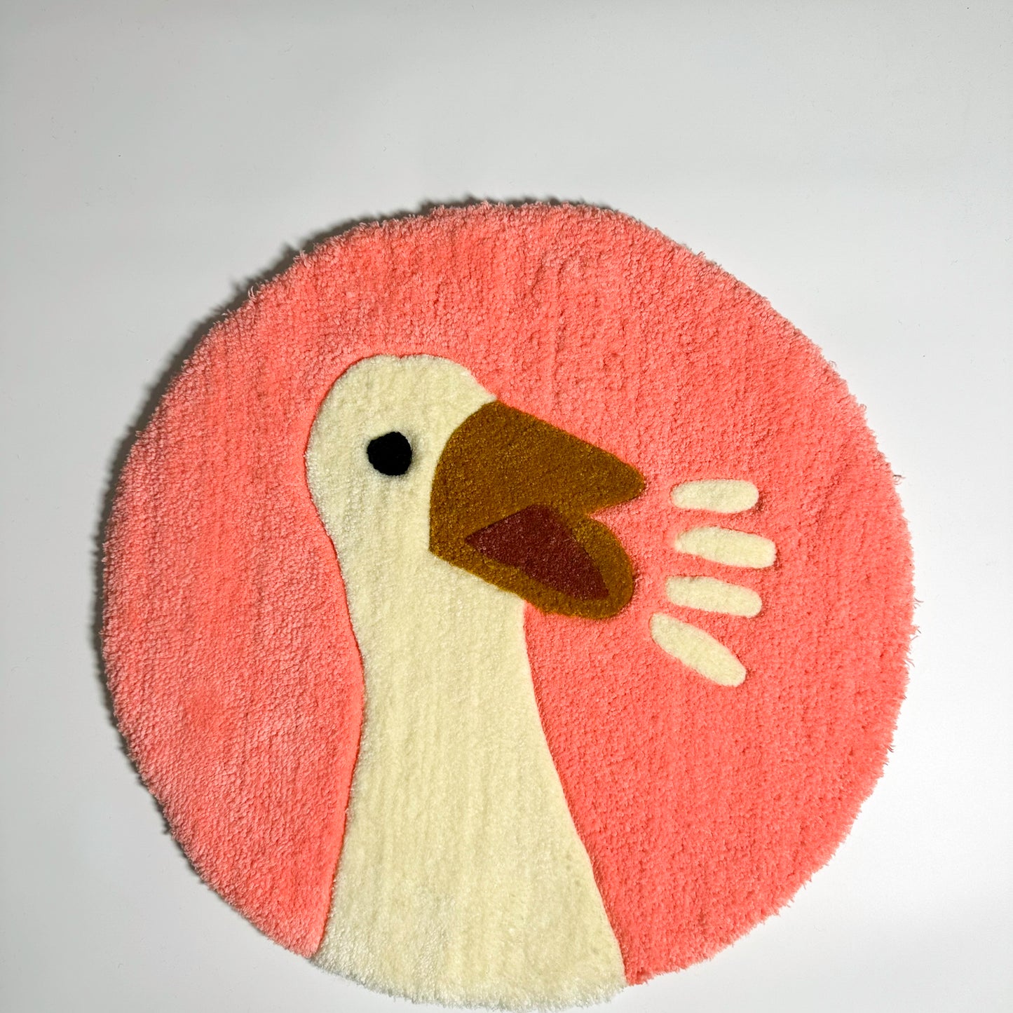 Şirin Ördek Desenli El Yapımı Tufting Halı